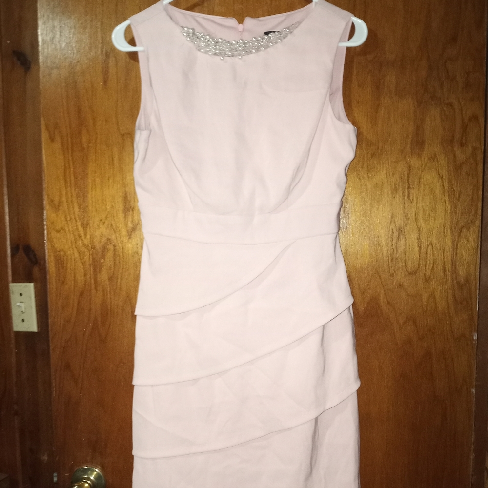 Blush pink dress with beading
